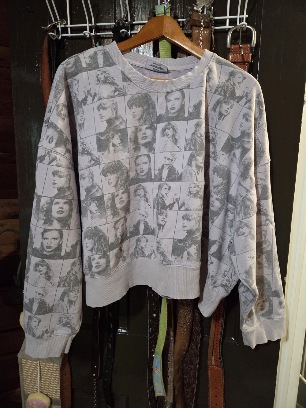 Taylor Swift The Eras Tour Cropped Lavender Pullover